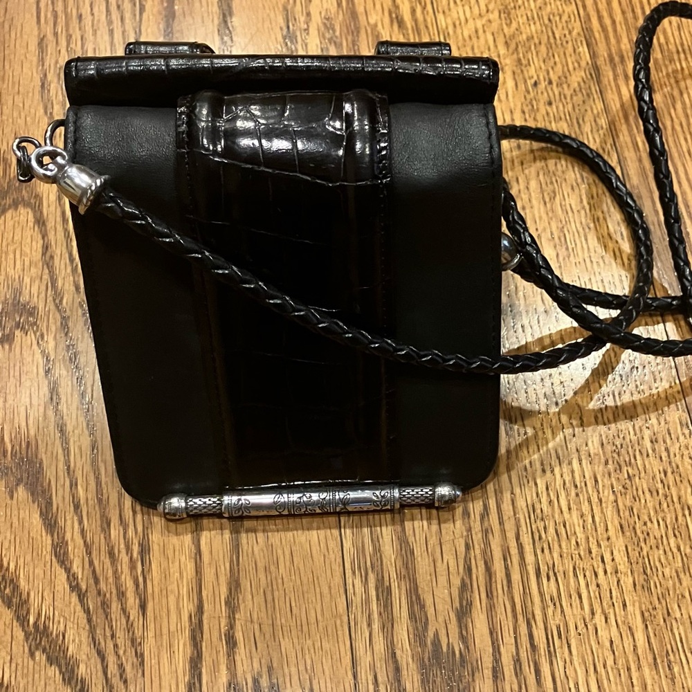 Brighton | Crossbody Wallet Belt Bag Black & Brown - Picture 8 of 10